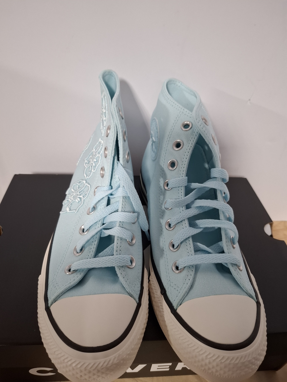Converse Women’s High-Top Sneakers in Light Blue